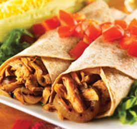 grilled chicken wraps